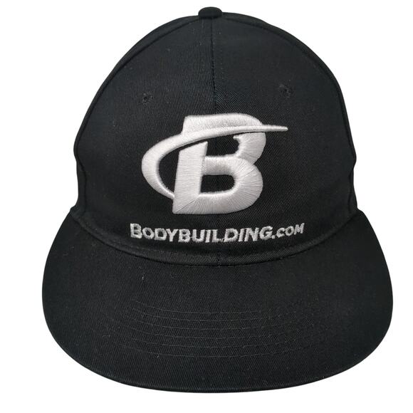 Bodybuilding Snapback Hat Black One Size Adjustable Embroidered Wicked Wear - Picture 1 of 10